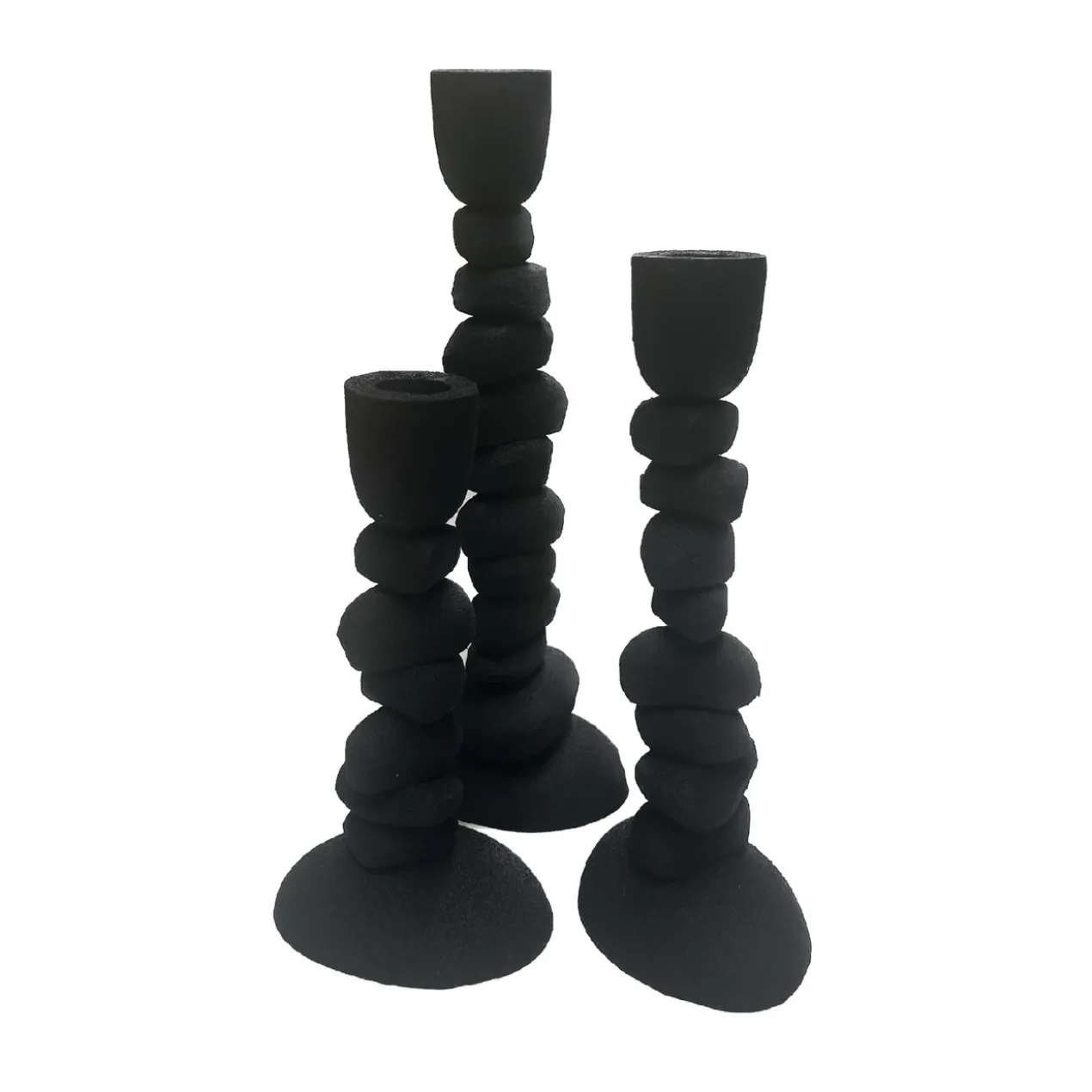 Kandelaar Nechi black - set van 3