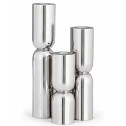 Kandelaar Stacy silver S