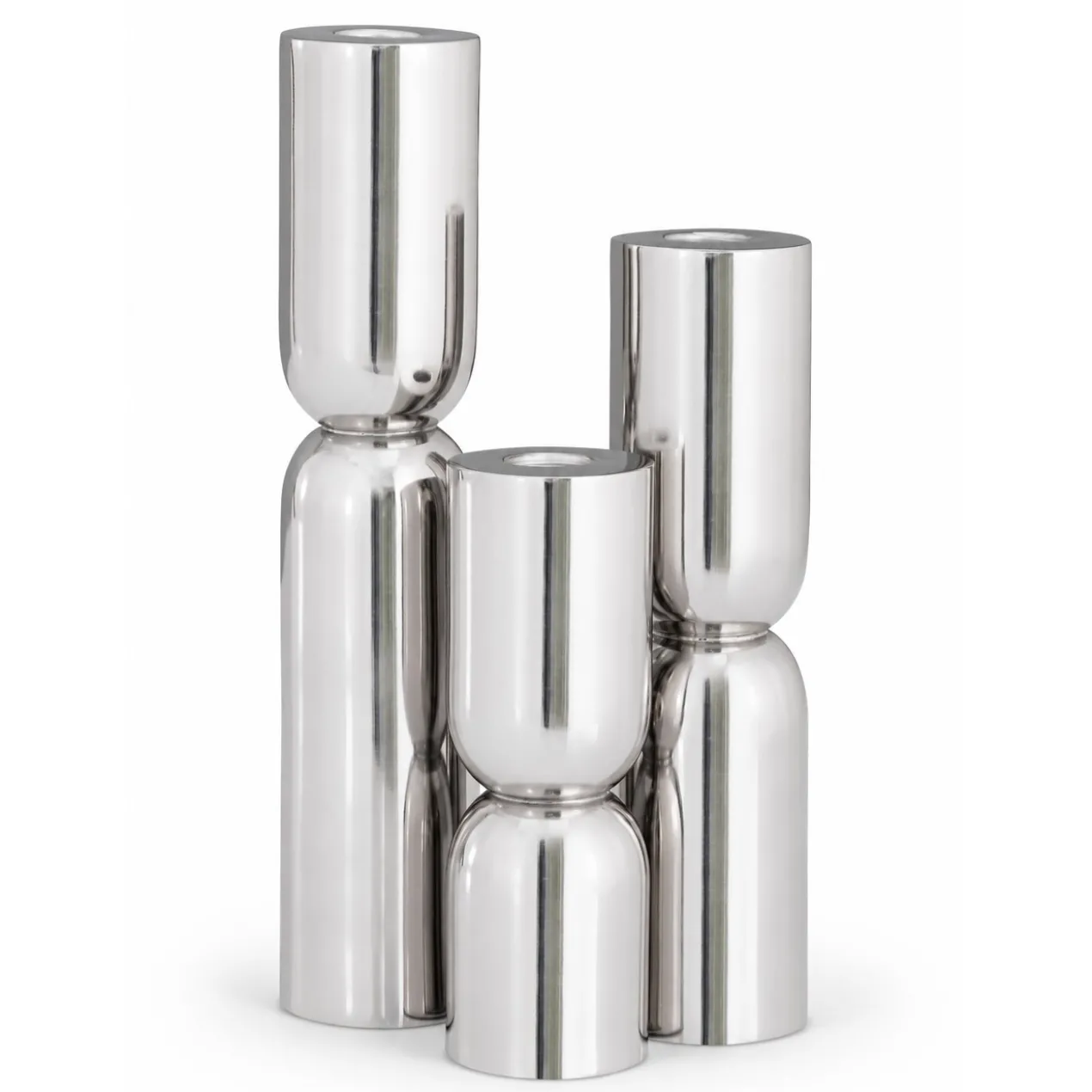 Kandelaar Stacy silver S