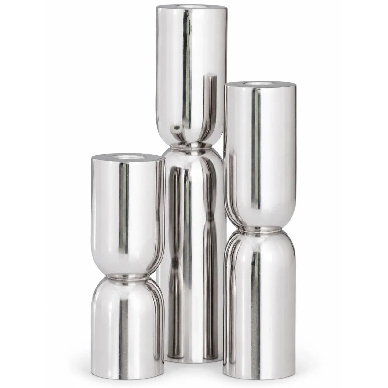 Kandelaar Stacy silver S