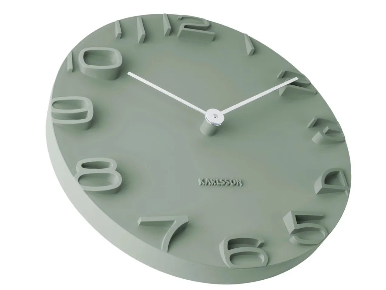 Karlsson wandklok On the Edge Groen