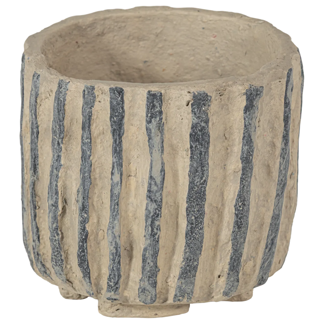 Karo decoratie pot papier mache zand