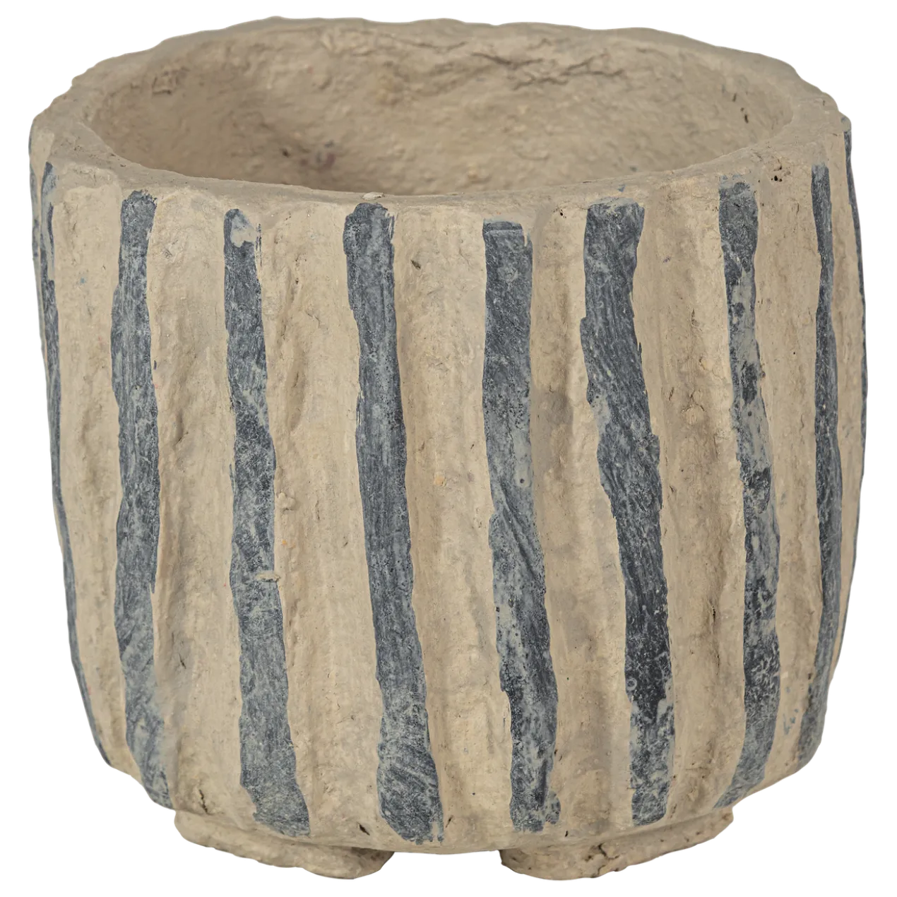 Karo decoratie pot papier mache zand