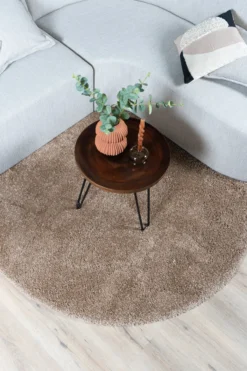 Karpet Rome Sand Rond ø200 cm