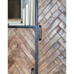 Kast Roan Visgraat - Bruin Mangohout