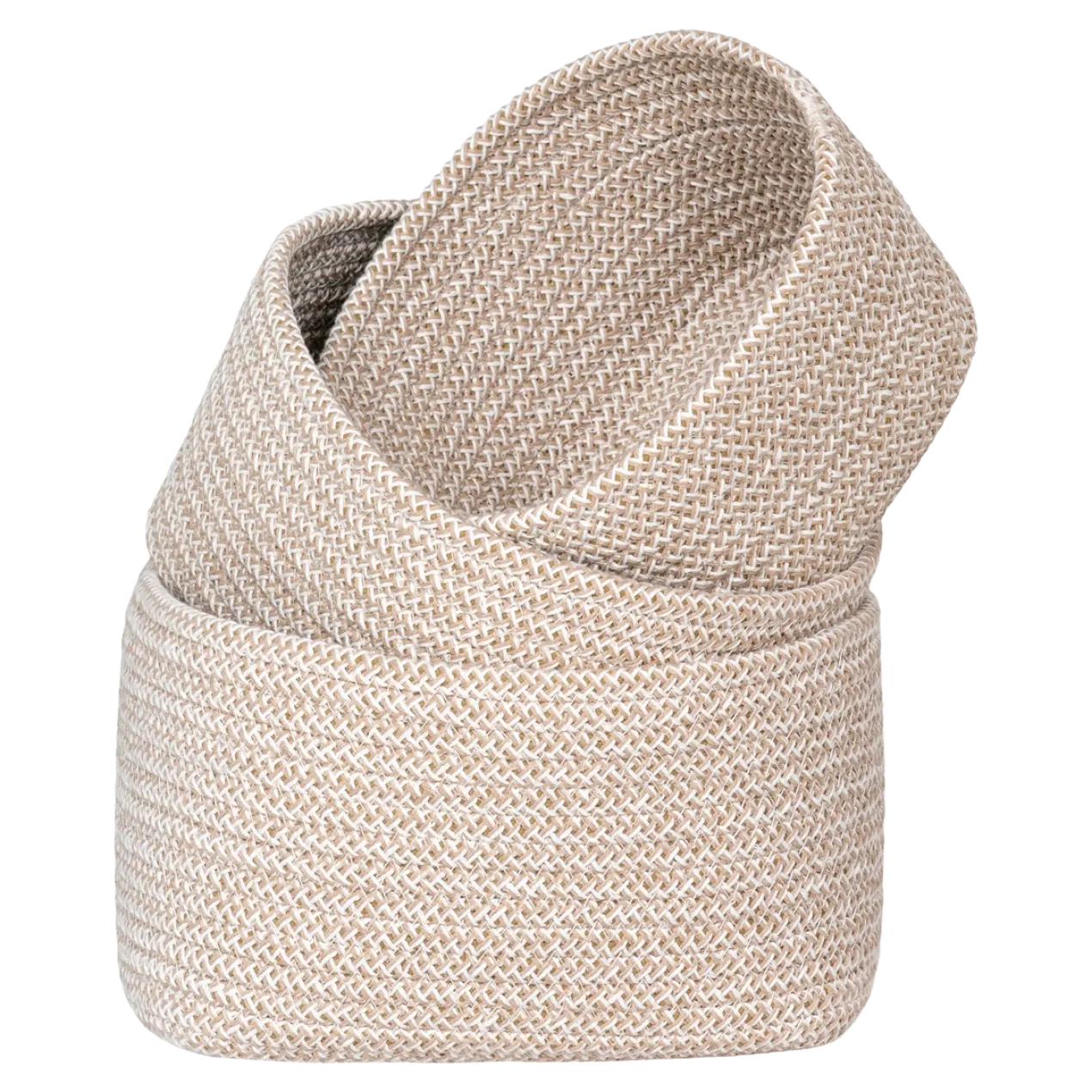 Katoenen manden Carlijn - set van 3 Beige