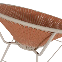 Kazoun tuin loungestoel wicker oranje