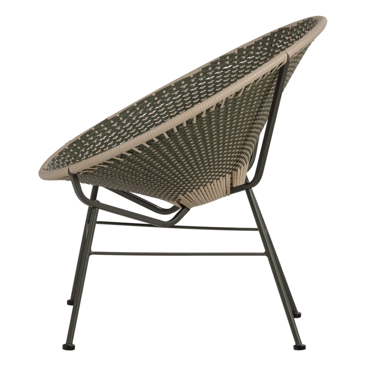 Kazoun tuin loungestoel wicker groen