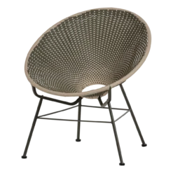 Kazoun tuin loungestoel wicker groen