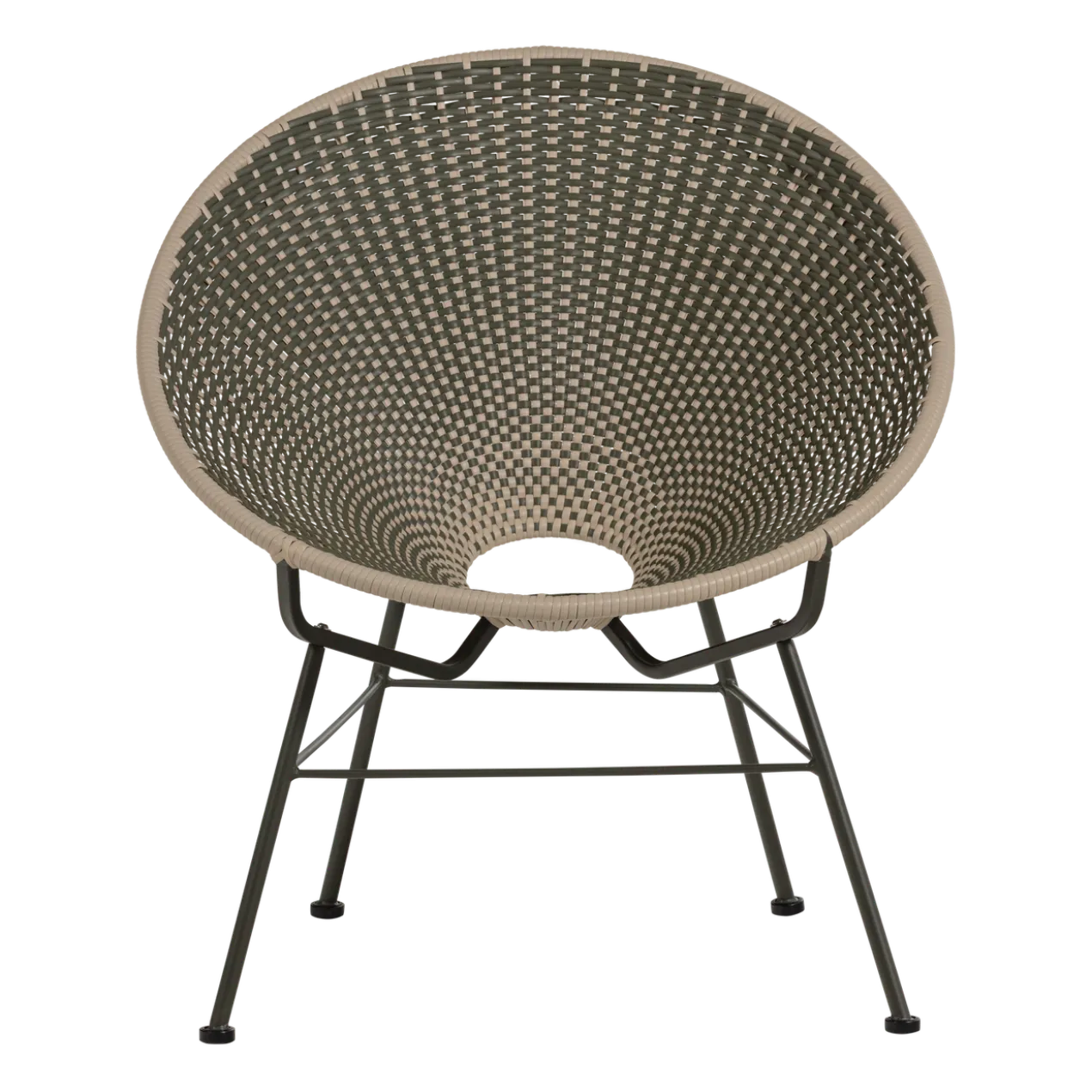 Kazoun tuin loungestoel wicker groen
