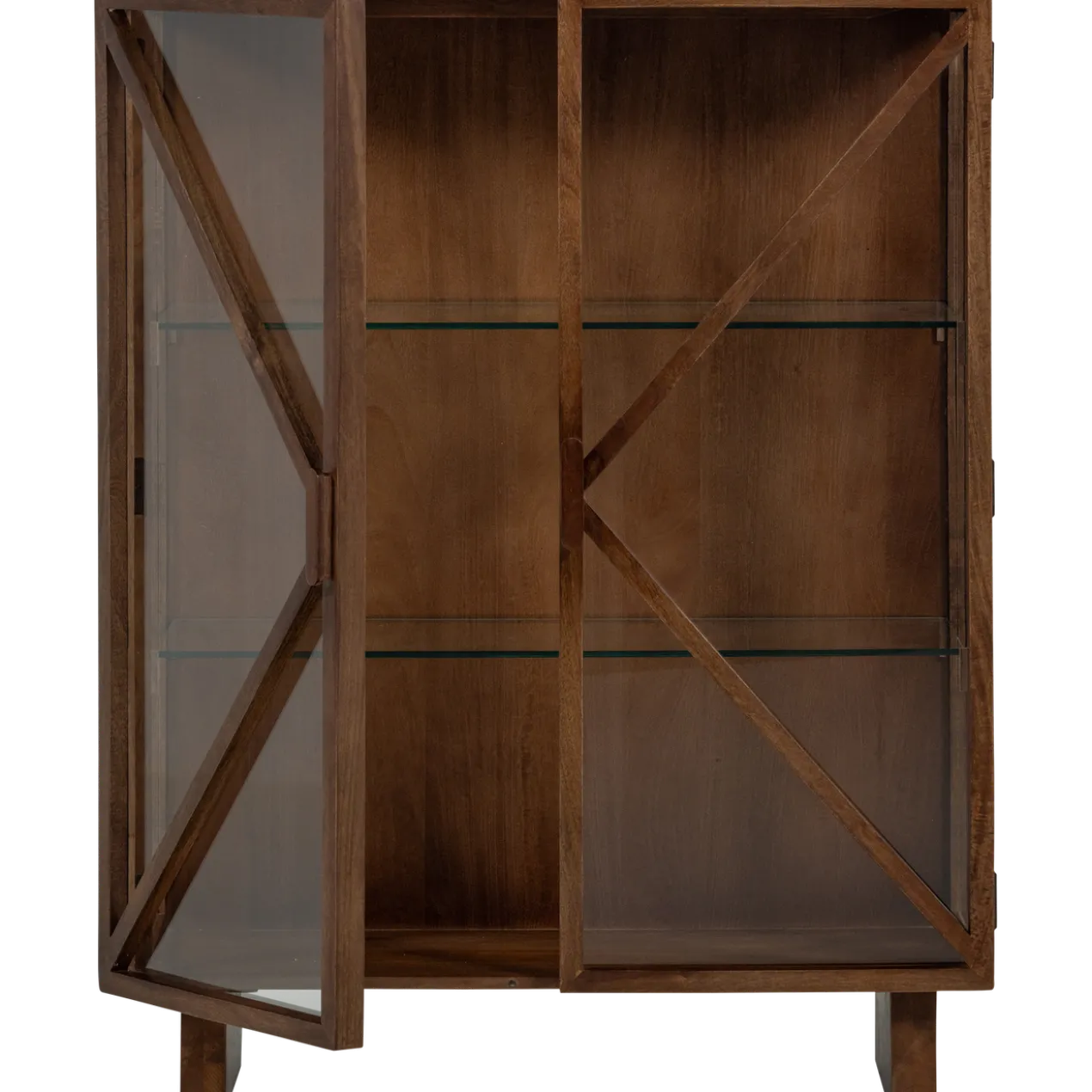 Kella 2-deurs kast mangohout bruin