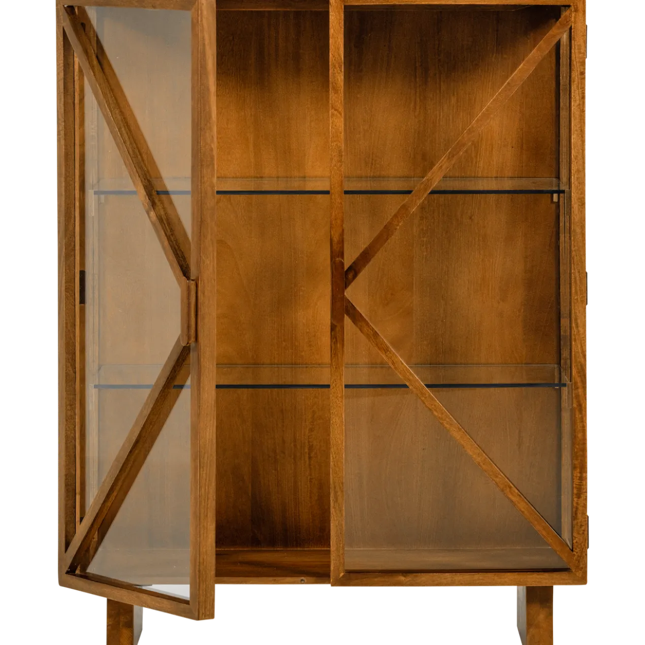 Kella 2-deurs kast mangohout naturel