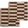 Keukendoek Bonnie 50x50 cm choco/off-white - set van 2