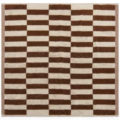 Keukendoek Bonnie 50x50 cm choco/off-white - set van 2