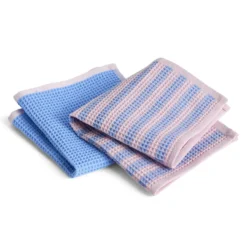 Keukendoekje Canteen organic sky blue/pink - set van 2
