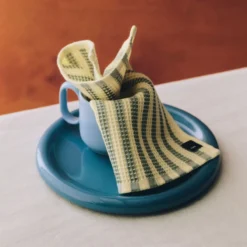 Keukendoekje Canteen organic yellow/green - set van 2
