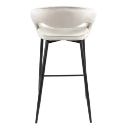 Kick barkruk Lenn velvet -Champagne