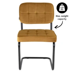 Kick buisframe stoel Ivy - goud