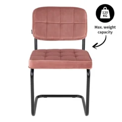 Kick buisframe stoel Ivy - Roze