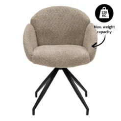 Kick draaistoel Aiko - beige