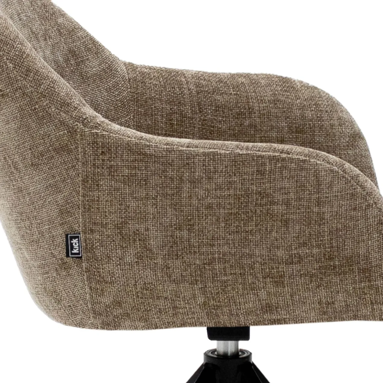 Kick draaistoel Matt - taupe