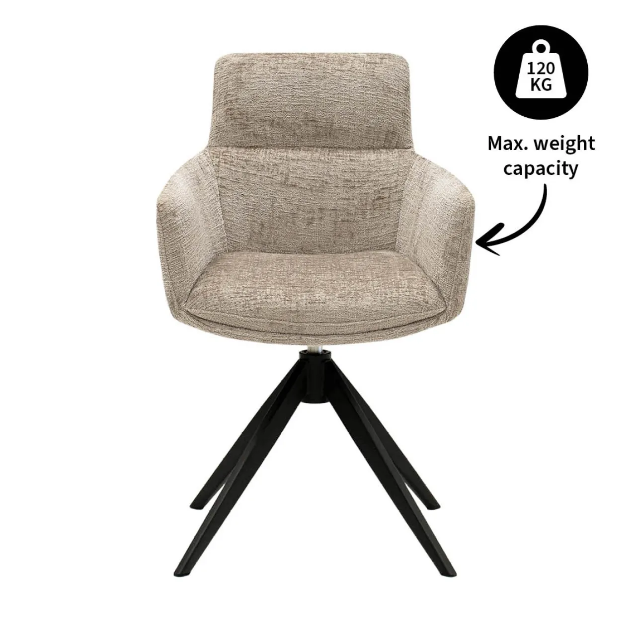 Kick Draaistoel Niek Beige