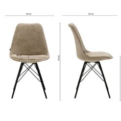 Kick eetkamerstoel Bren - beige