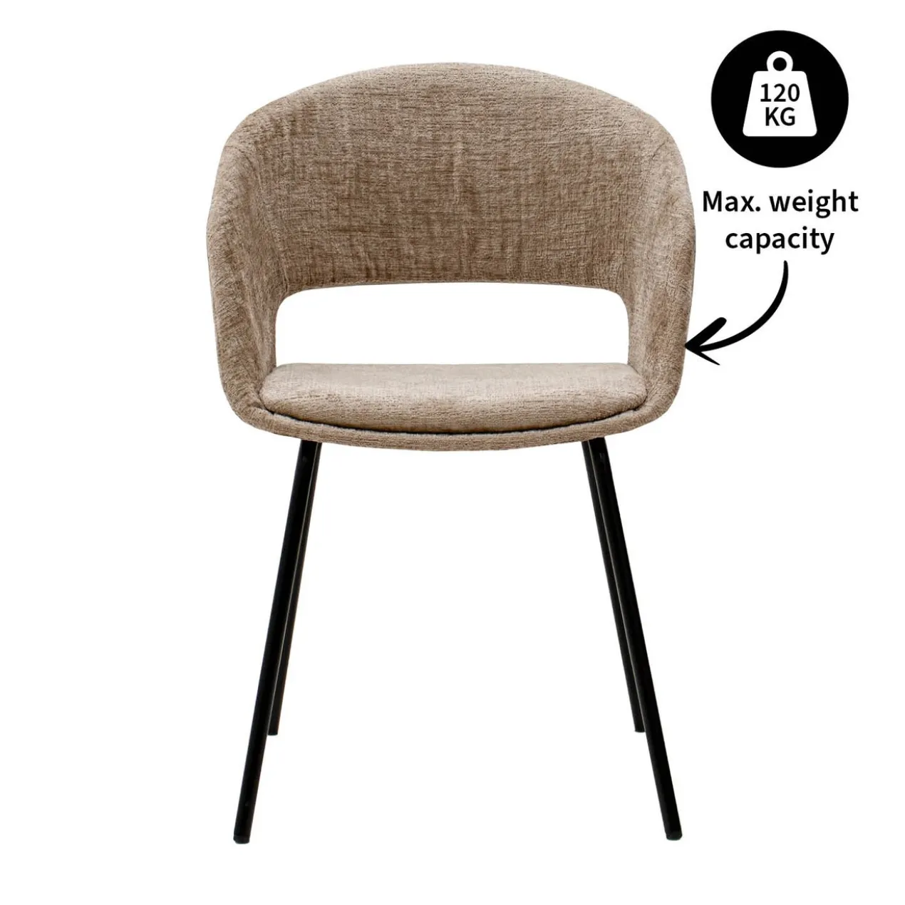 Kick eetkamerstoel Mette - beige