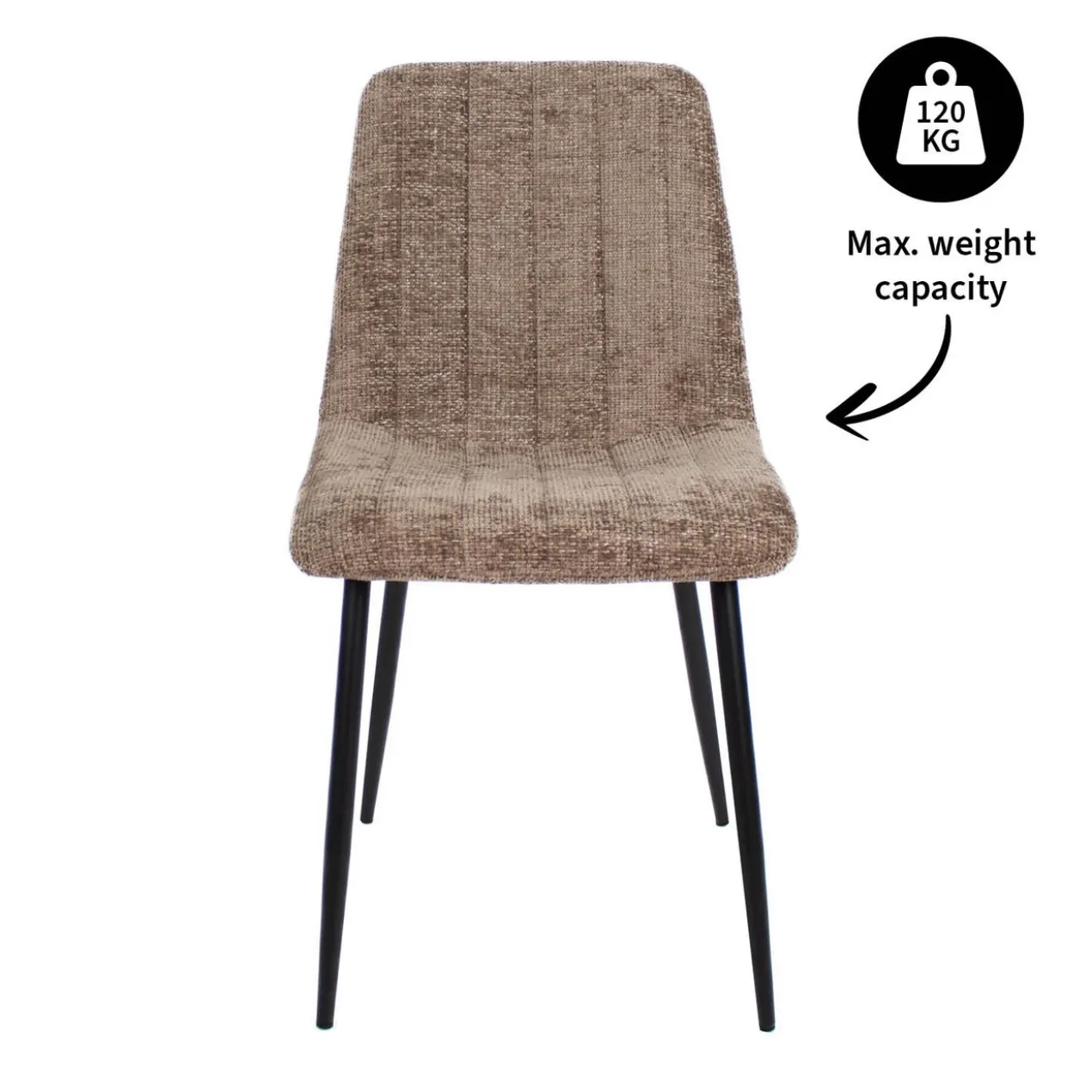 Kick eetkamerstoel Sem - taupe