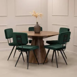 Kick eettafel Joe - 120 cm - bruin