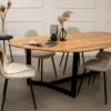 Kick eettafel Sven - 180 - cognac
