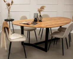 Kick eettafel Sven - 180 - cognac