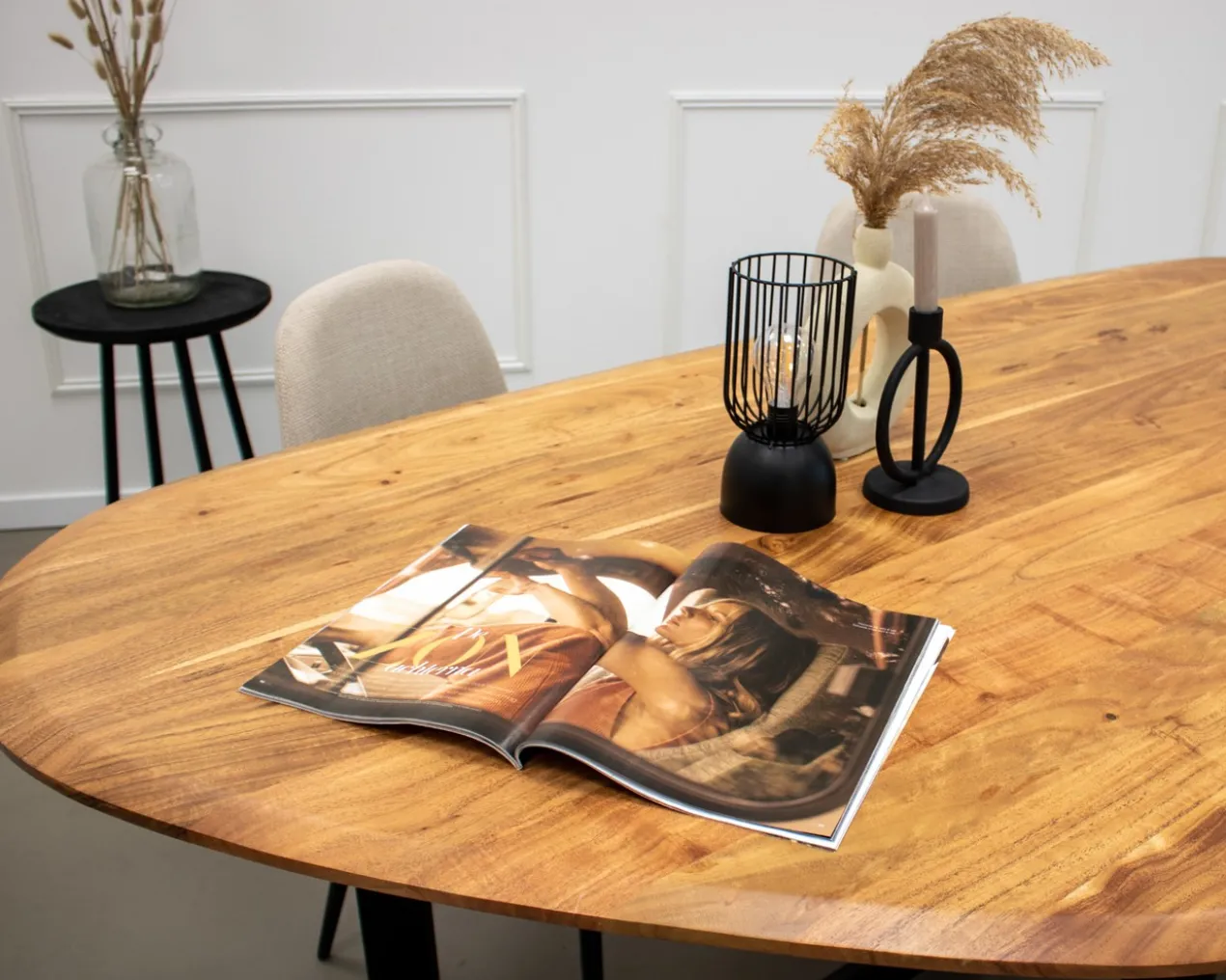 Kick eettafel Sven - 210 - cognac
