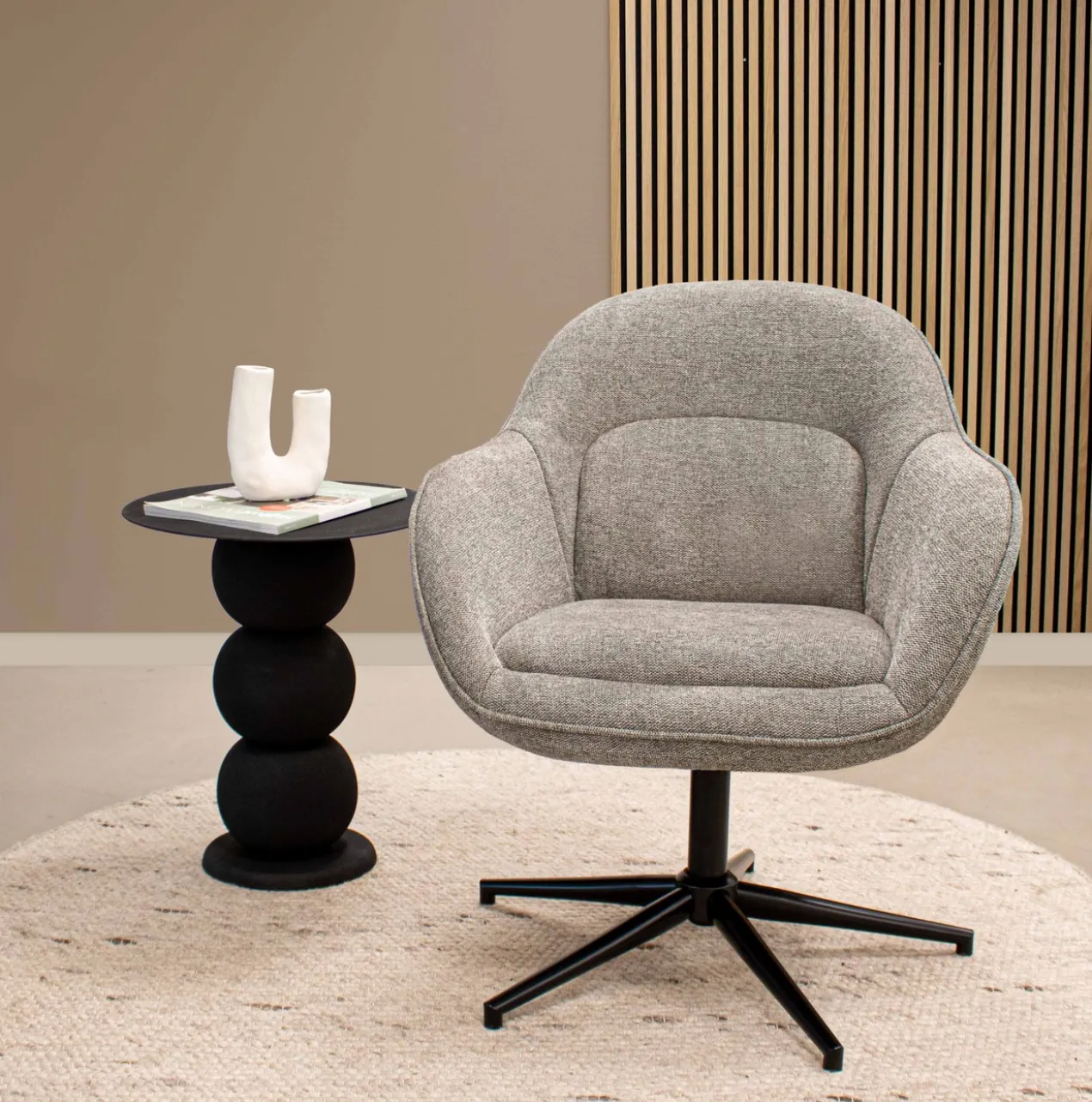 Kick Fauteuil Lux - donkergrijs