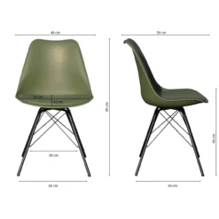 Kick kuipstoel Metal Luuk groen