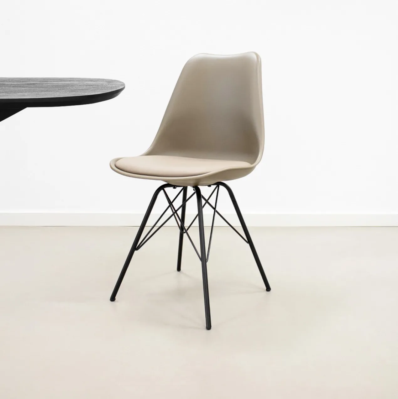 Kick kuipstoel Metal Luuk taupe