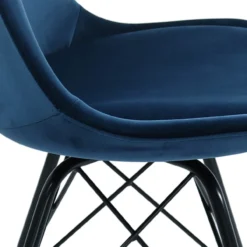 Kick Kuipstoel - Velvet d.blauw BL