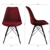 Kick kuipstoel - Velvet rood BL