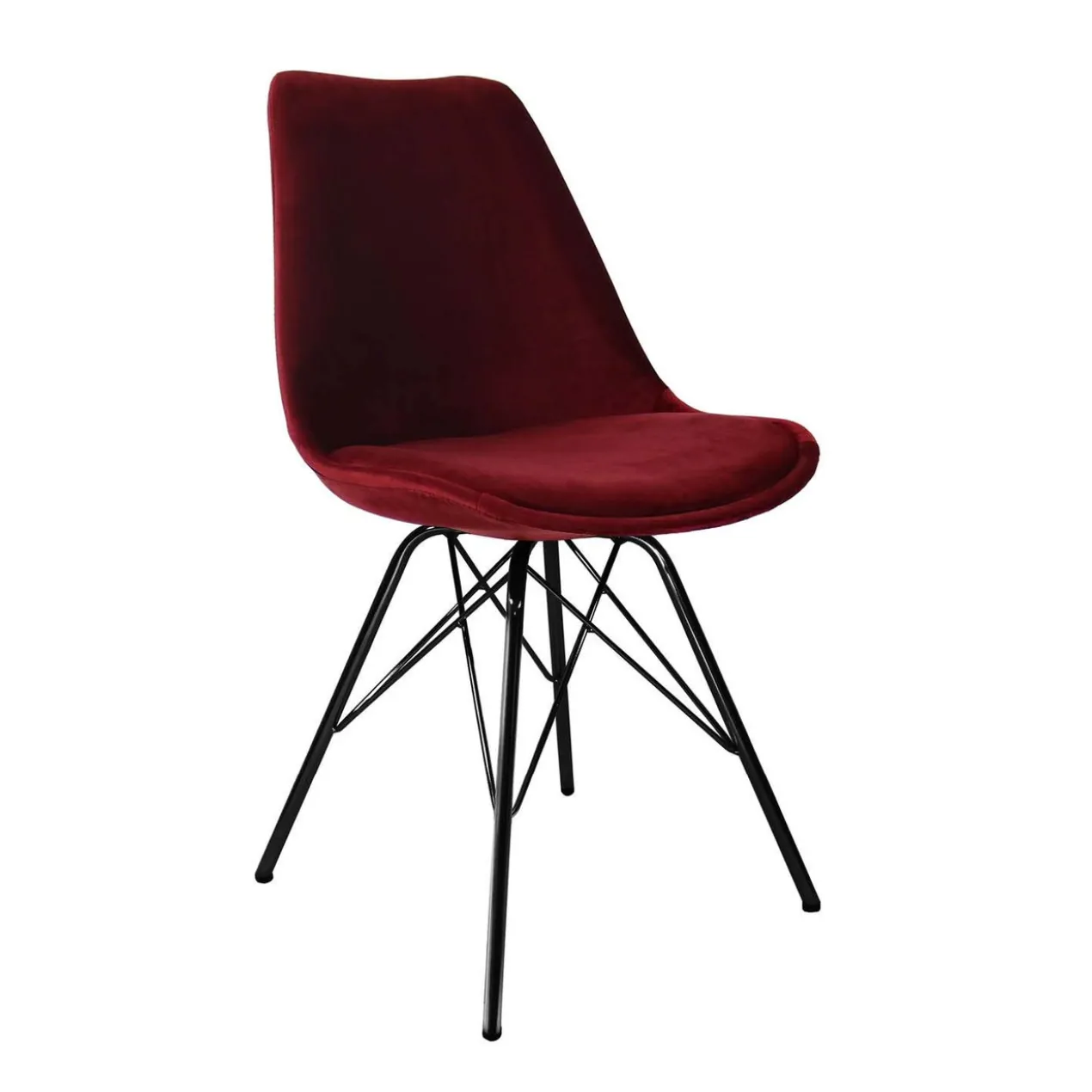 Kick kuipstoel - Velvet rood BL