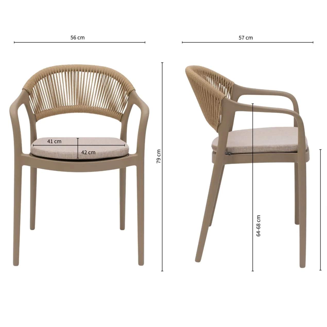 Kick Tuinstoel Coco - Beige