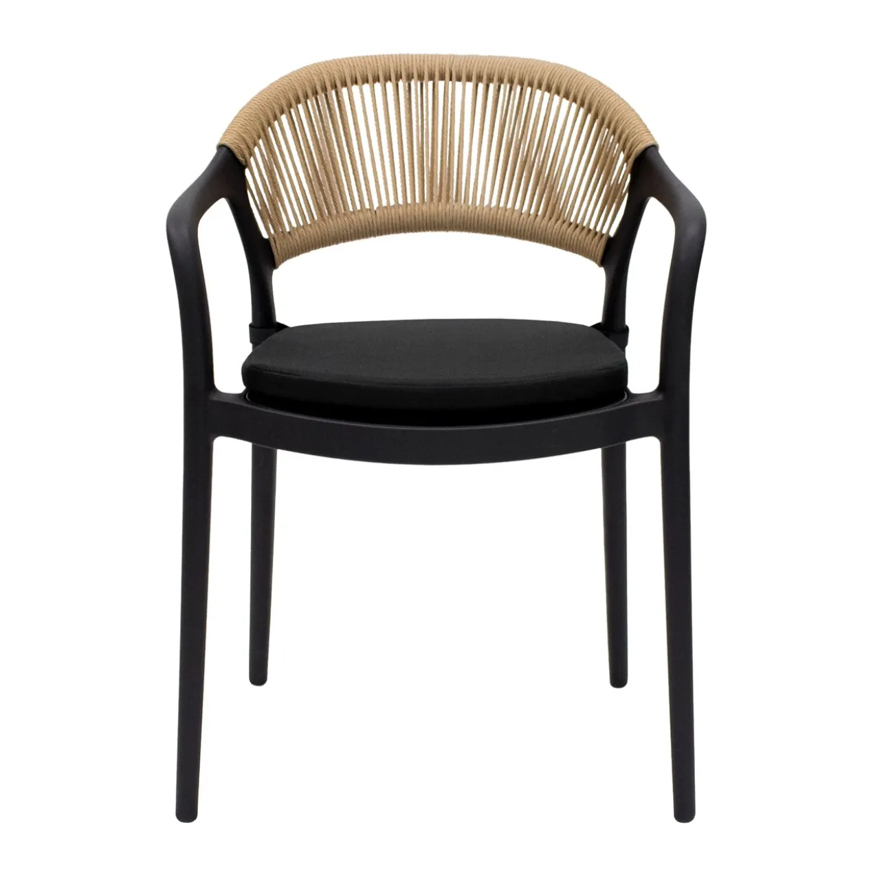 Kick Tuinstoel Coco - Zwart/beige