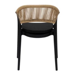 Kick Tuinstoel Coco - Zwart/beige