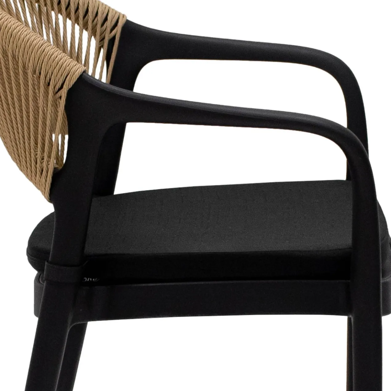 Kick Tuinstoel Coco - Zwart/beige