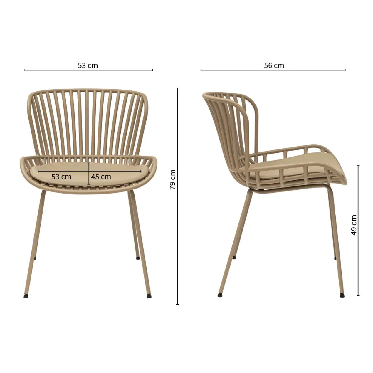 Kick tuinstoel Lot - beige