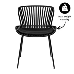 Kick tuinstoel Lot - zwart
