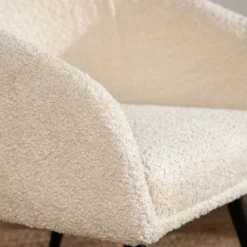 Kinderfauteuil Annika Teddystof Gebroken wit