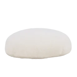 Kinderpoef Knut rond teddy Teddy wit