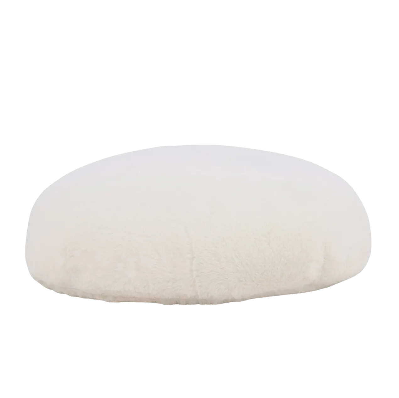 Kinderpoef Knut rond teddy Teddy wit