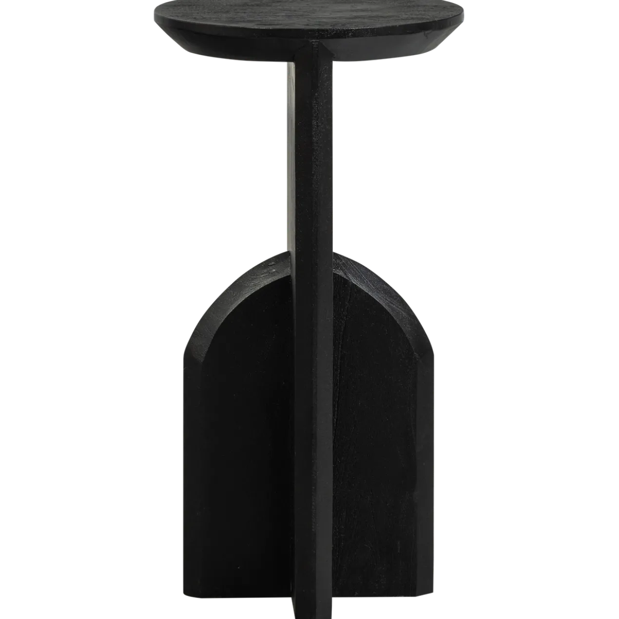 Kioni smalle bijzettafel acaciahout zwart