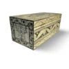 Kist bone inlay wit/zwart